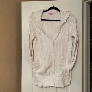 Lilly Pulitzer white cardigan sweater